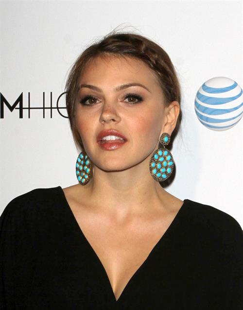 Aimee Teegarden premiere of the 1st social series Aim High held at Trousdale on October 18, 2011 