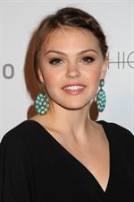 Aimee Teegarden premiere of the 1st social series Aim High held at Trousdale on October 18, 2011 