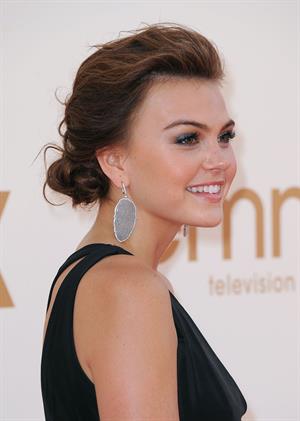 Aimee Teegarden 63rd annual Primetime Emmy Awards held at Nokia Theatre in Los Angeles on September 18, 2011