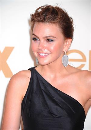 Aimee Teegarden 63rd annual Primetime Emmy Awards held at Nokia Theatre in Los Angeles on September 18, 2011