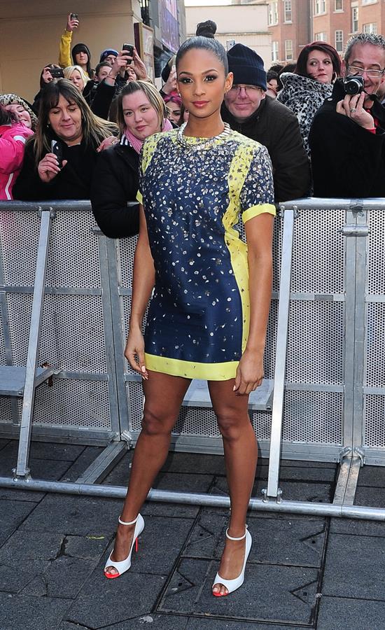 Alesha Dixon - Very short dress at Britains Got Talent auditions in London on February 7 2012