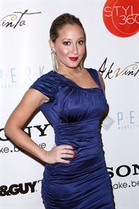 Adrienne Bailon bebe Show at MBFW on February 16, 2010 