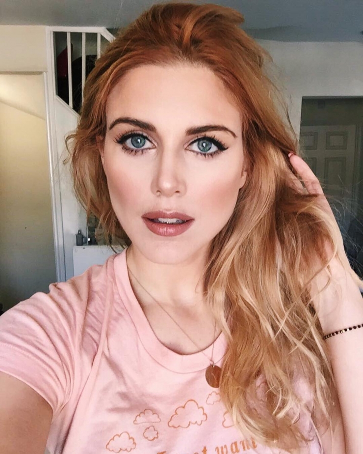 Ashley James taking a selfie