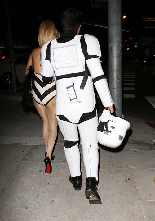 Alessandra Torresani Halloween party candids in West Hollywood, October 31, 2013 