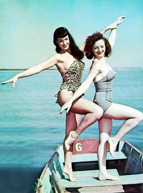 Bettie Page in a bikini