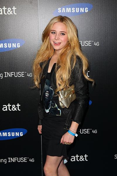 Alessandra Torresani attends the Samsung Infuse 4G launch party in Hollywood on May 12, 2011
