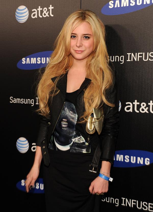 Alessandra Torresani attends the Samsung Infuse 4G launch party in Hollywood on May 12, 2011