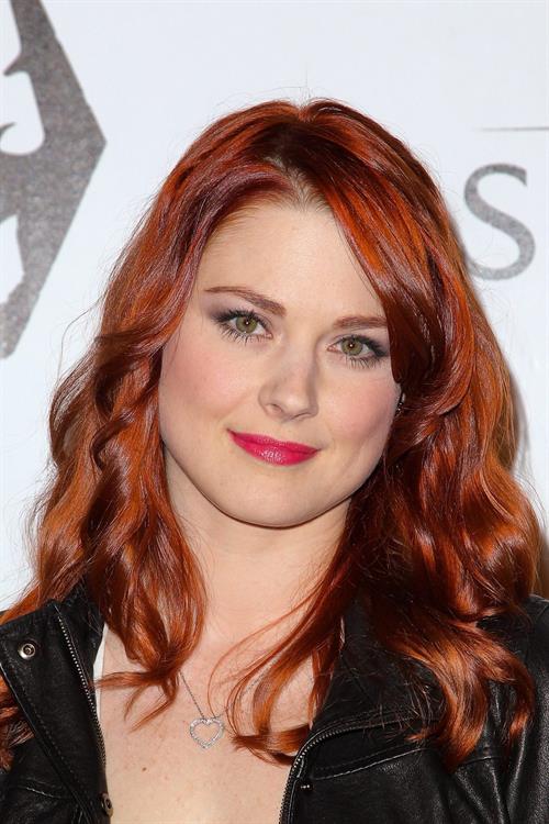 Alexandra Breckenridge attends The Elder Scrolls V Skyrim video game launch party in Los Angeles on November 8, 2011