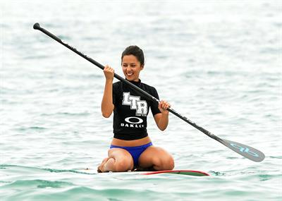 Annet Mahendru in a bikini