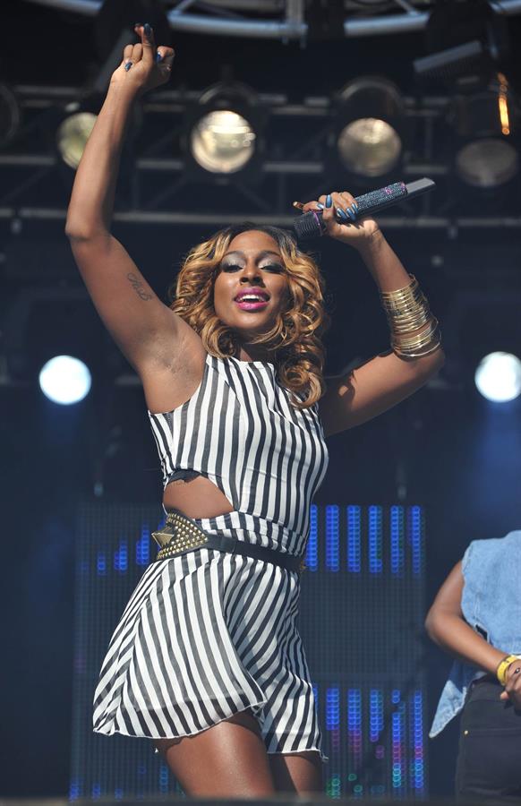 Alexandra Burke party in the park on July 22, 2012