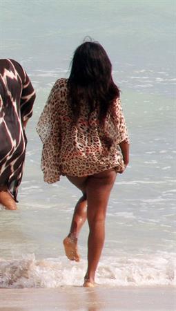 Alexandra Burke bikinis Miami on March 6, 2011 