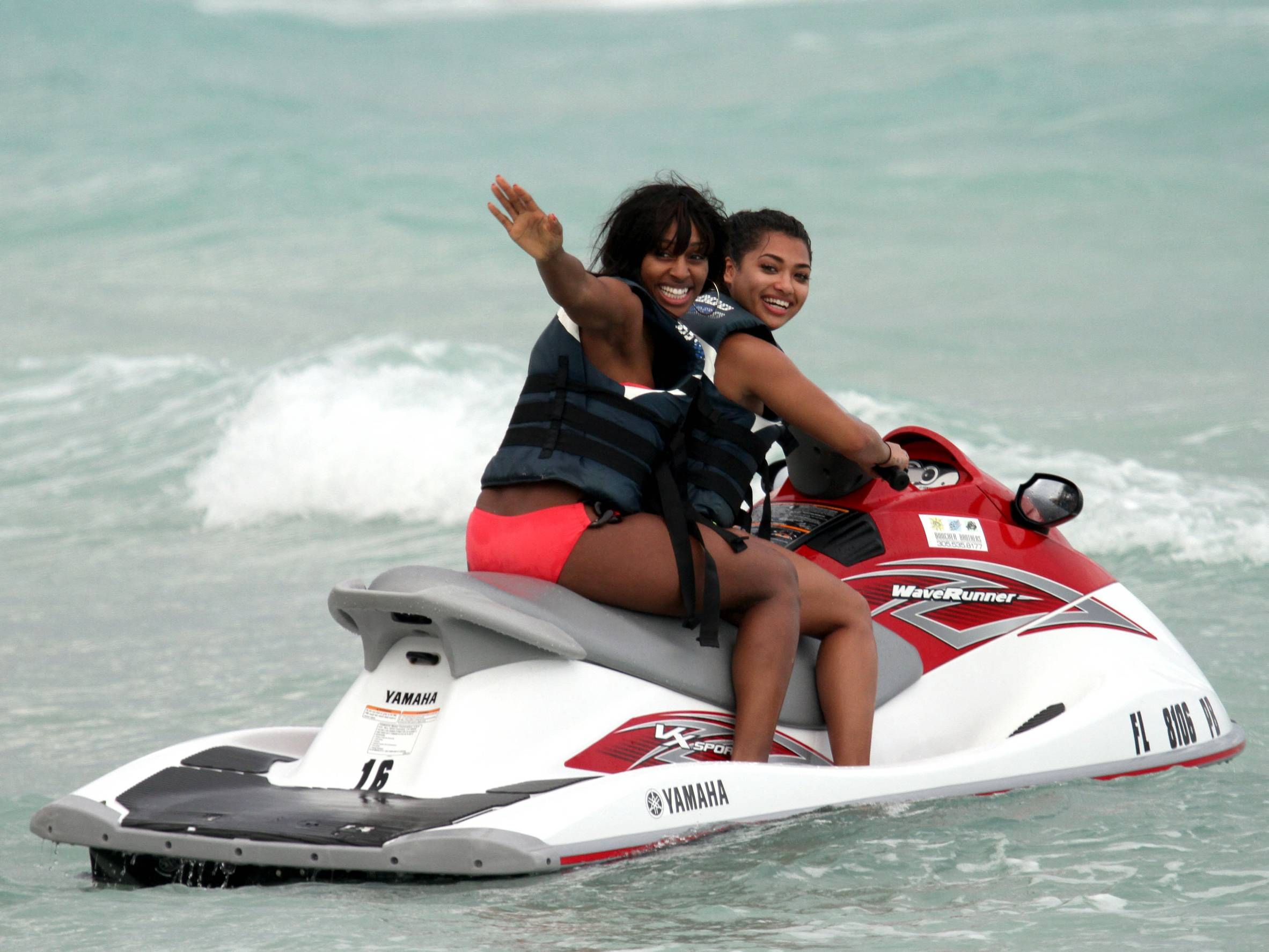 Alexandra Burke bikinis Miami on March 6, 2011 
