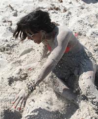 Alexandra Burke bikini candids Miami March 7, 2011 