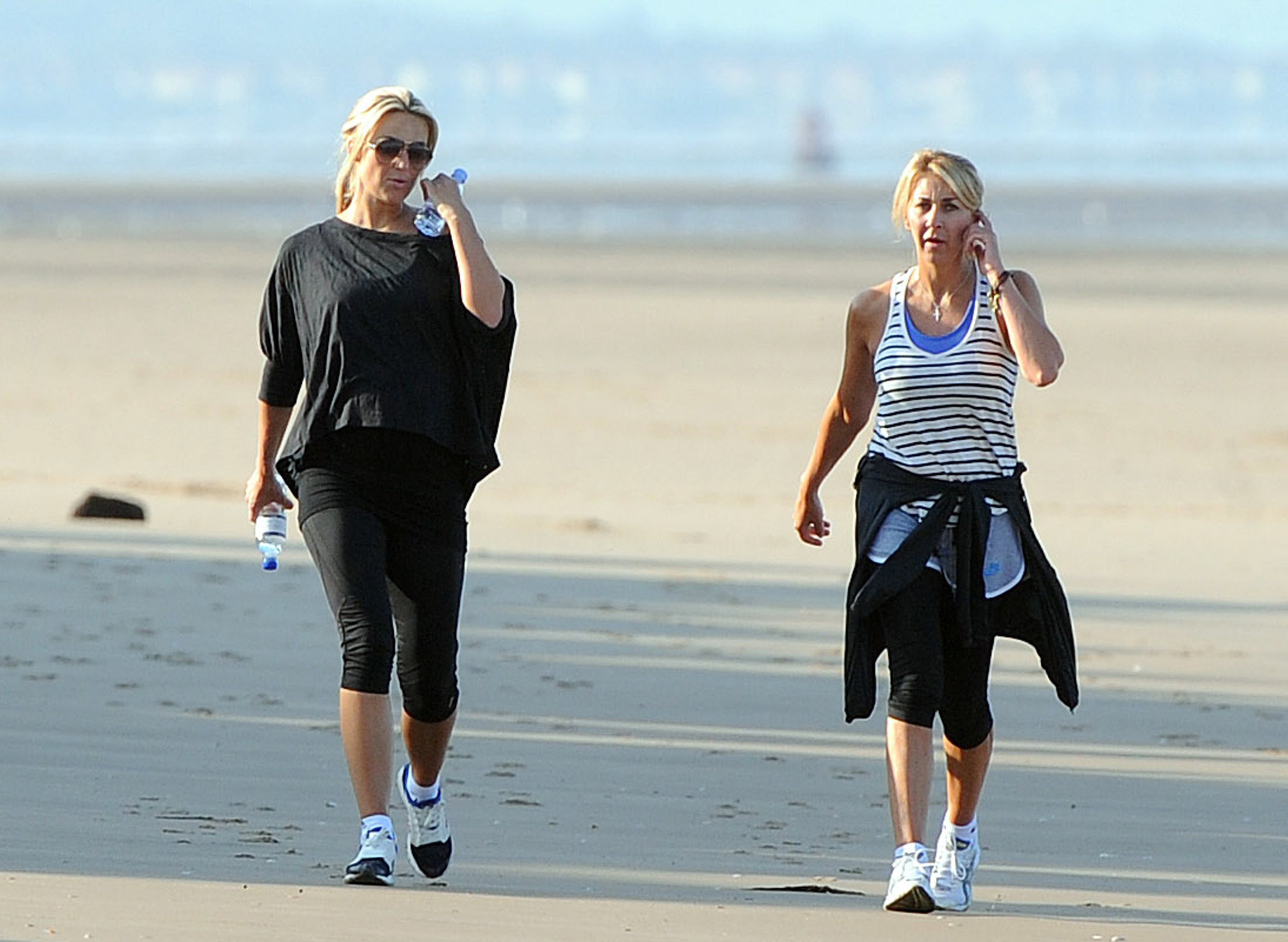 Alex Curran - Personal training session on a beach on September 19, 2011