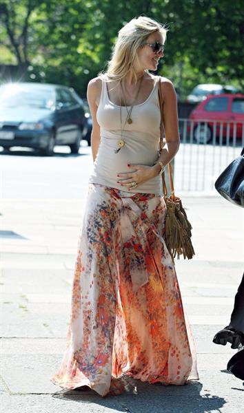 Alex Curran walking in Liverpool on July 14, 2011