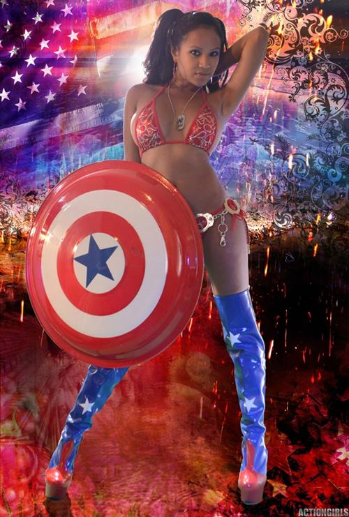 Debbie Sath in a bikini