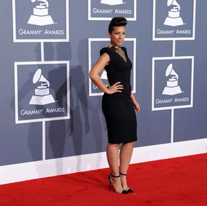 Alicia Keys attends the 54th annual Grammy Awards on February 12, 2012