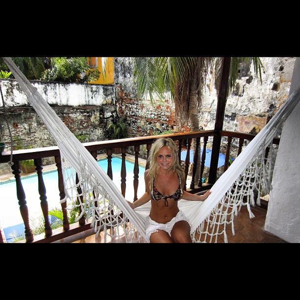 Hilde Osland in a bikini