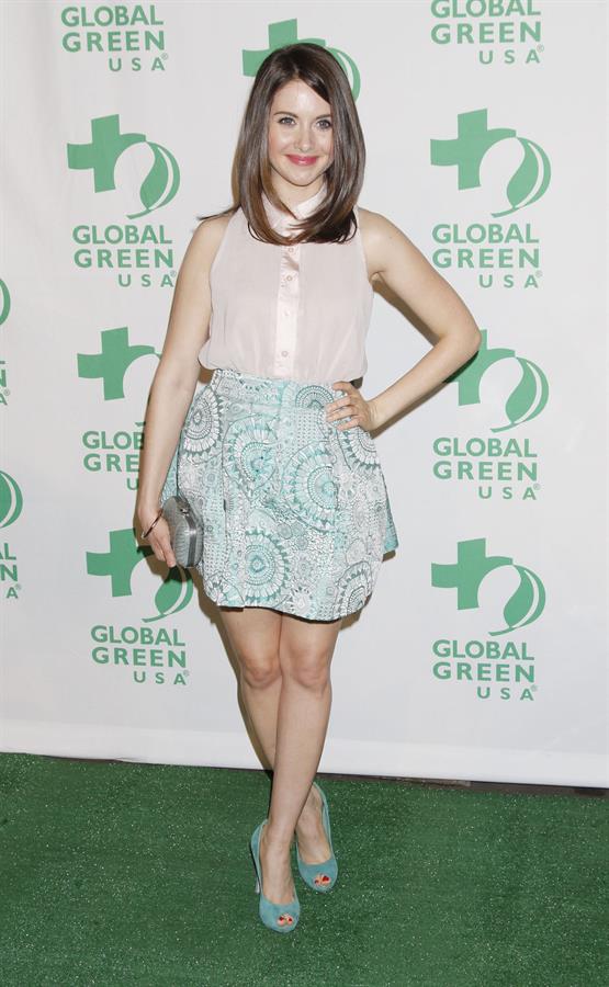 Alison Brie attends Global Green USA's 9th annual pre Oscar Party in Hollywood on February 22, 2012 