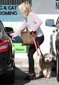 Ali Larter at the dog groomers in Los Angeles 10/22/13  