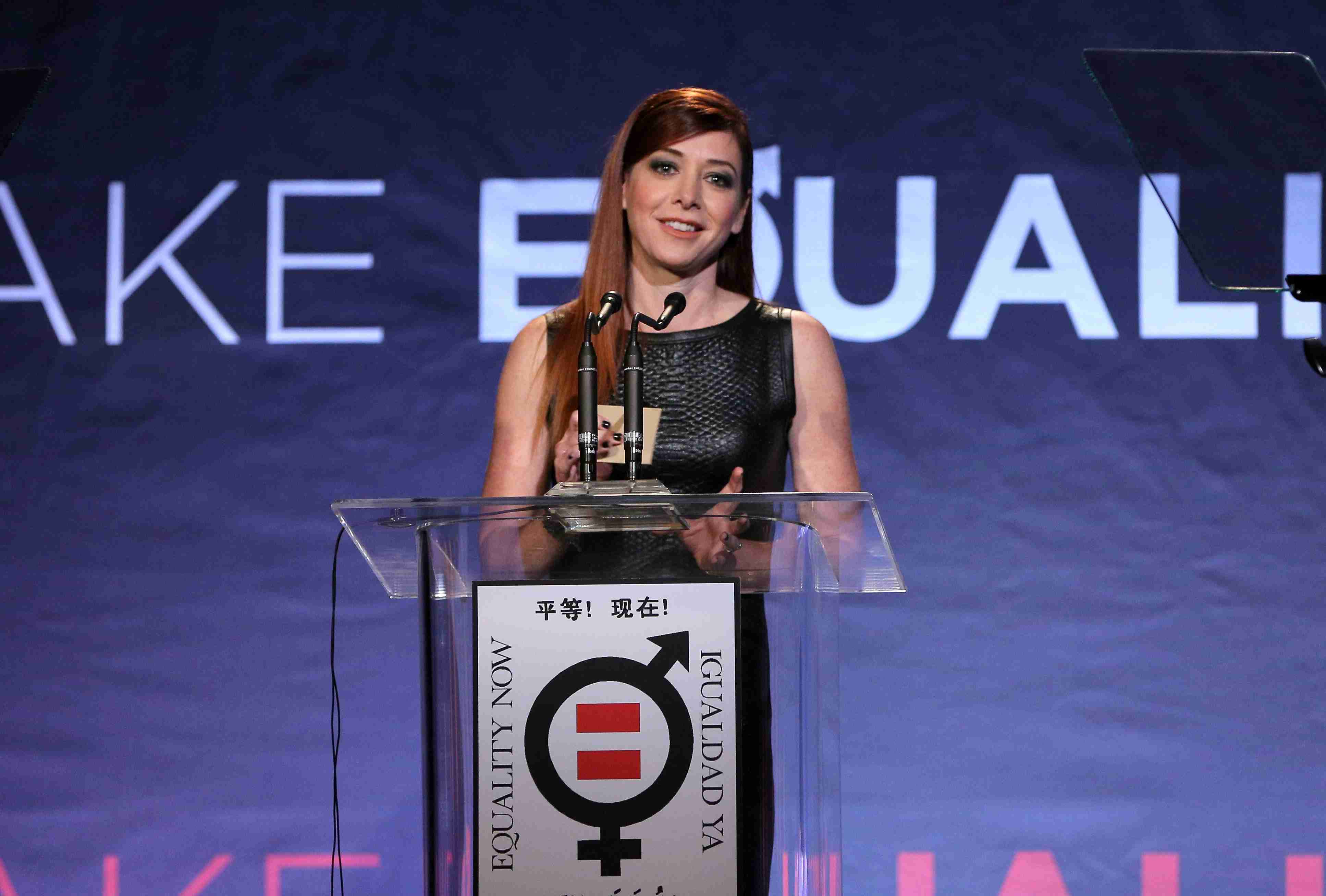 Alyson Hannigan attends Make Equality Reality Event 11/4/13