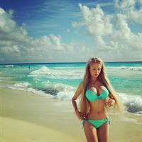 Valeria Lukyanova in a bikini
