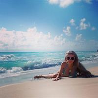 Valeria Lukyanova in a bikini