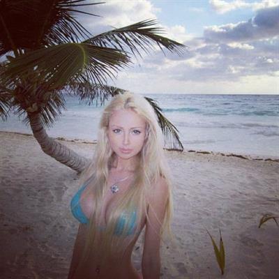 Valeria Lukyanova in a bikini