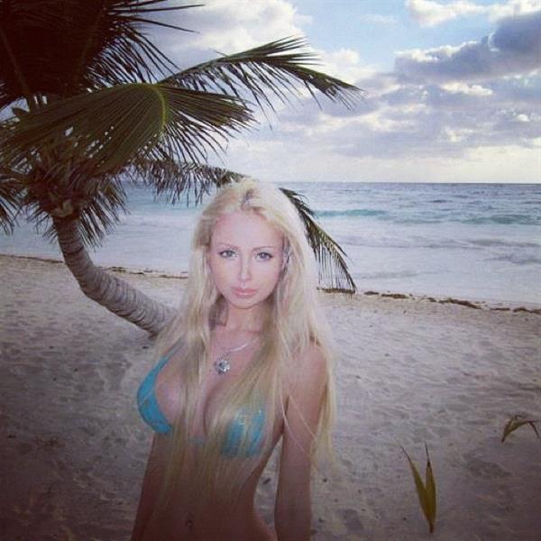 Valeria Lukyanova in a bikini