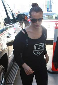 Alyssa Milano at the LA Kings Home Opener in Los Angeles 1/19/13 