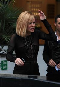 Amanda Holden TV studios in London on 2-5-2012