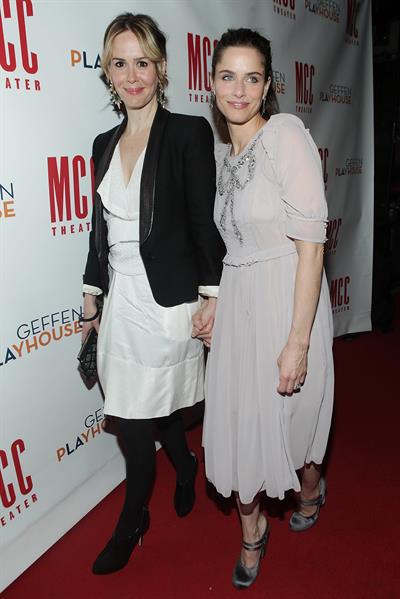 Amanda Peet at The Break of Noon opening night on November 22, 2010 