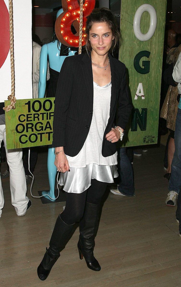 Amanda Peet at the Pineapple Express premiere in Westwood 