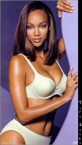 Tyra Banks in lingerie