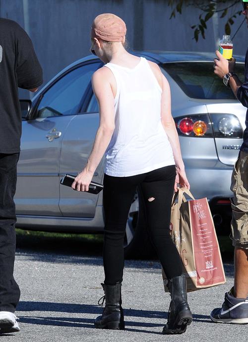 Amanda Seyfried on set of Lovelace in Los Angeles on January 5, 2012 