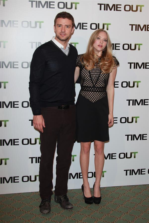 Amanda Seyfried Time Out photocall at Bristol Hotel in Paris on November 4, 2011 