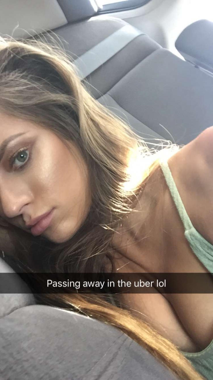 Hannah Stocking taking a selfie
