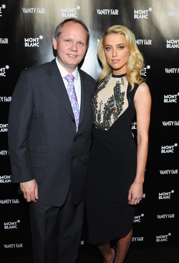 Amber Heard attends the Vanity Fair Montblanc party 21.02.12 