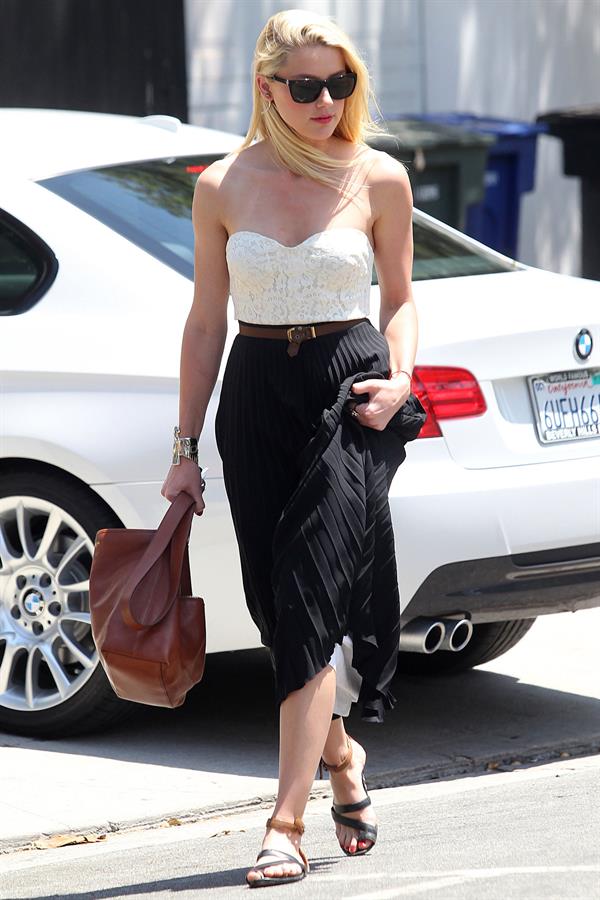 Amber Heard out in Los Angeles on July 11, 2012