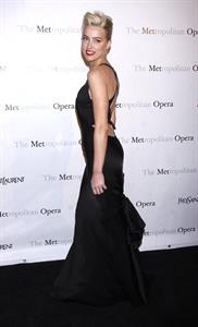 Amber Heard attending the Metropolitan Opera Gala premiere of Manon in New York on March 26, 2012 