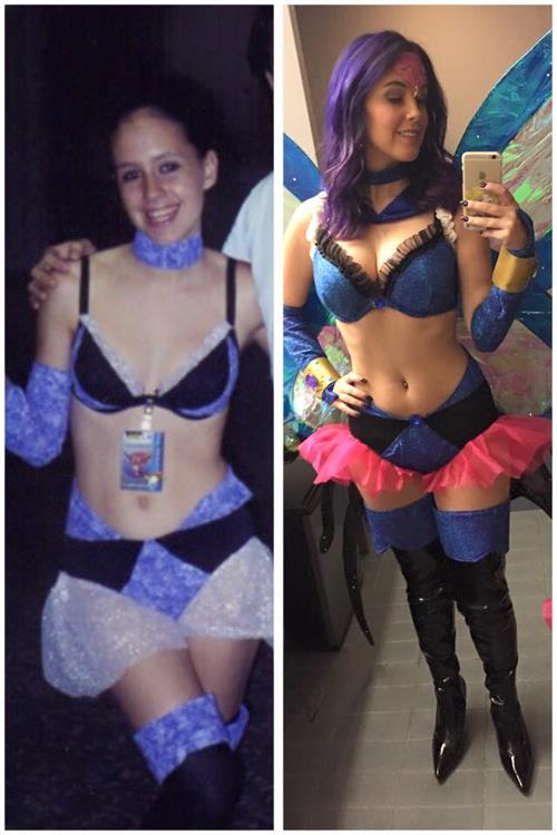 Meg Turney in lingerie taking a selfie