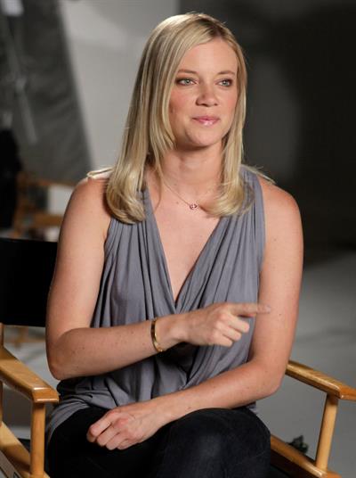 Amy Smart Voto Latino and Telemundos Mun2 shoot of United We Win Campaign on August 5, 2010