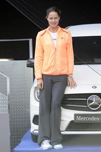 Ana Ivanovic promoting Mercedes at the Madrid open 08-05-2012 