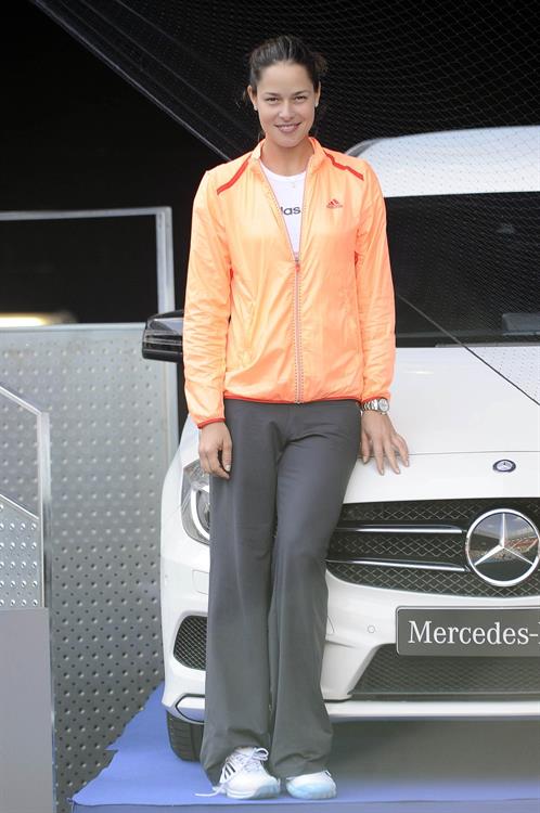 Ana Ivanovic promoting Mercedes at the Madrid open 08-05-2012 