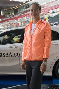 Ana Ivanovic promoting Mercedes at the Madrid open 08-05-2012 