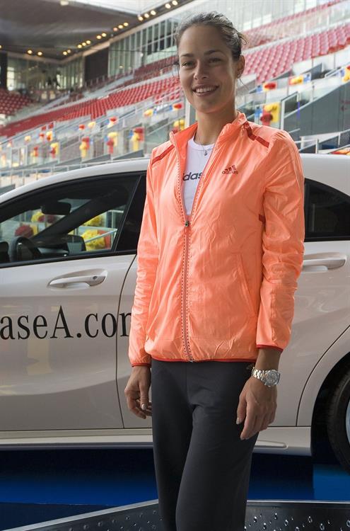 Ana Ivanovic promoting Mercedes at the Madrid open 08-05-2012 