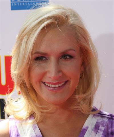 Angela Kinsey attending the Furry Vengeance premiere on April 18, 2010