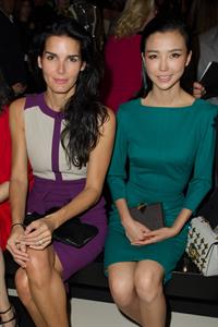 Angie Harmon Elie Saab fashion show at Paris Fashion Week  Sep. 30, 2013 