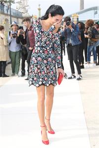 Angie Harmon Valentino fashion show at Paris Fashion Week on Oct. 1, 2013 