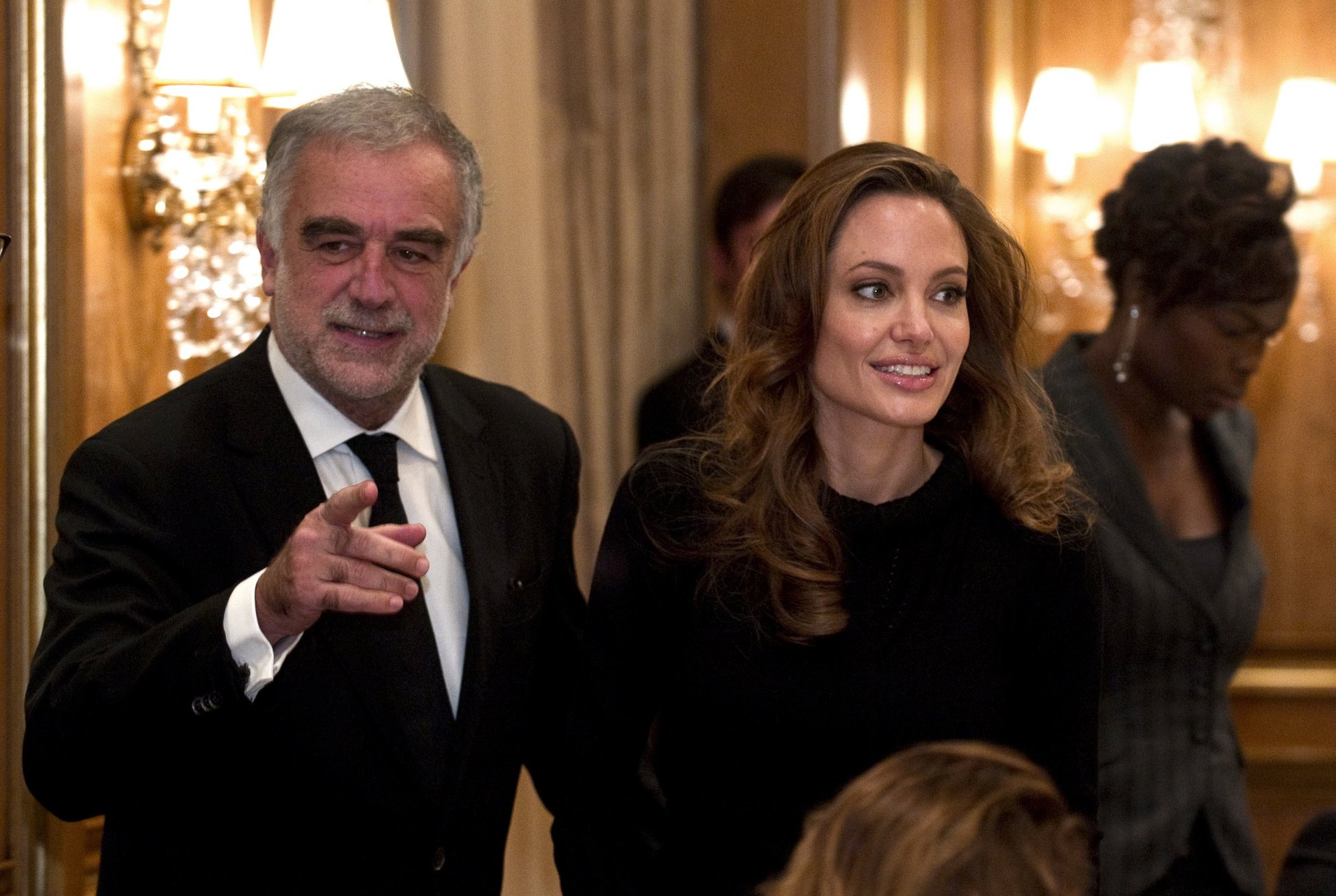 Angelina Jolie Press Workshop of the ICC in Berlin on February 13, 2012